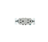 Toma doble con tapa para empotrar blanco Eaton