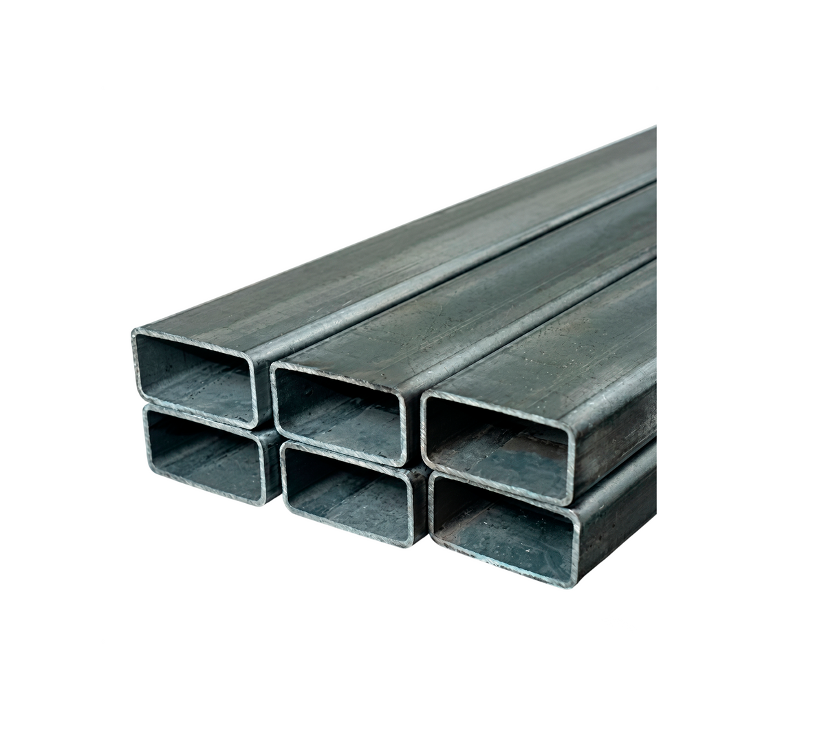 Tubo Rectangular 3X1.1/2X2.20mm X 6 metros Hierro Pulido