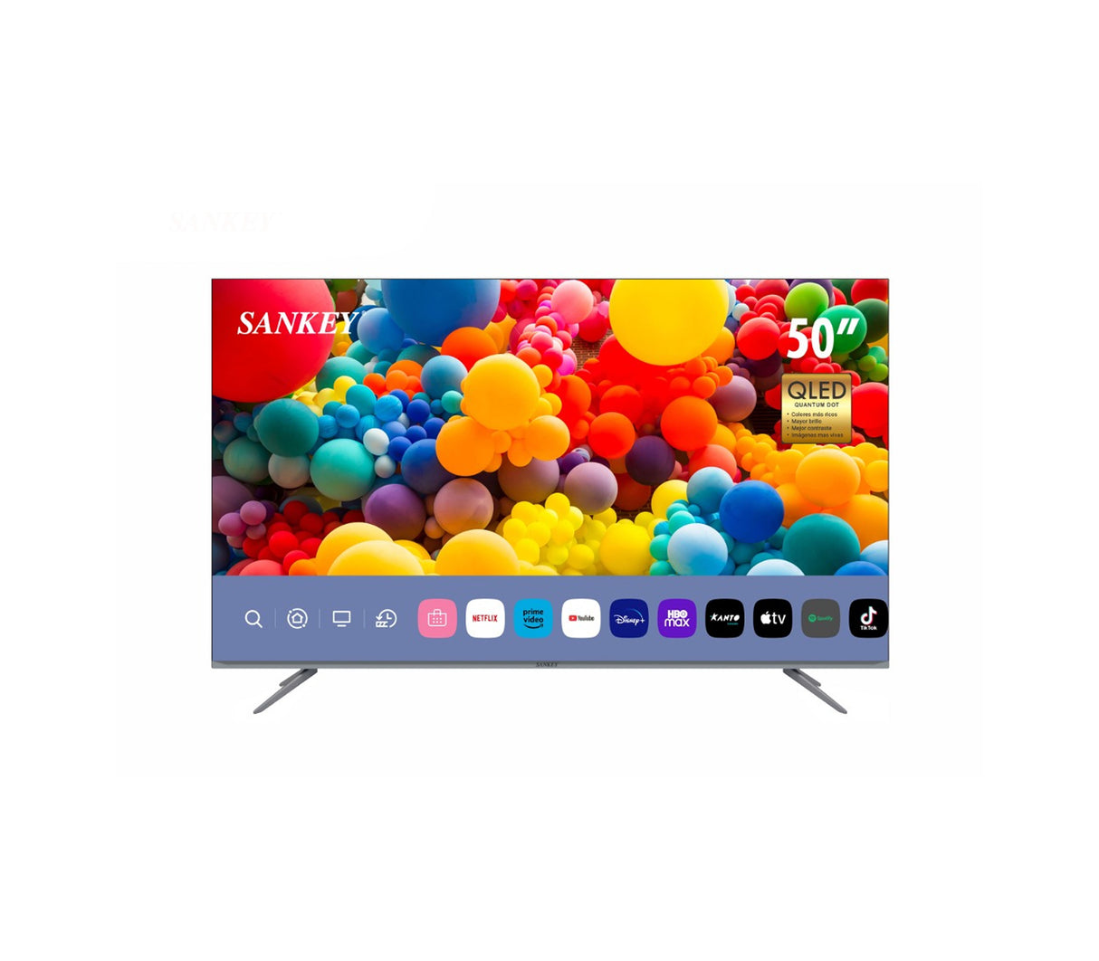 TV 50" Smart 4k Ultra QLED Slim sin marco con Bluetooth Sankey