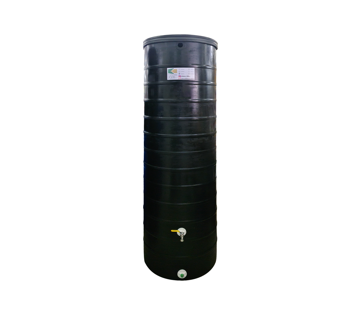Tanque Cilindrico 560 Litros Negro C/Llave Tuferre 2028