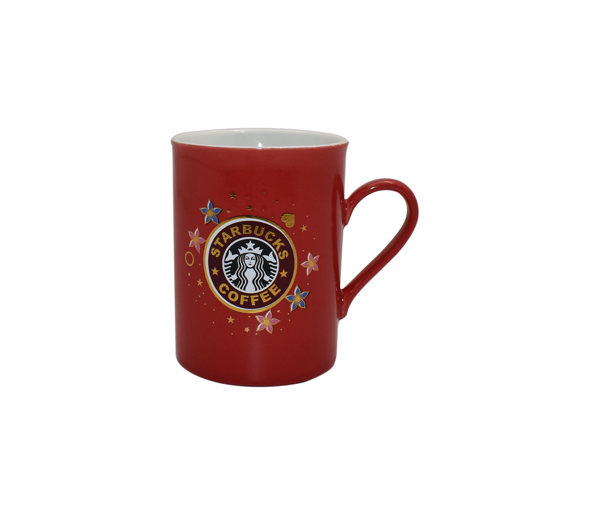 Taza de porcelana roja Mo Import