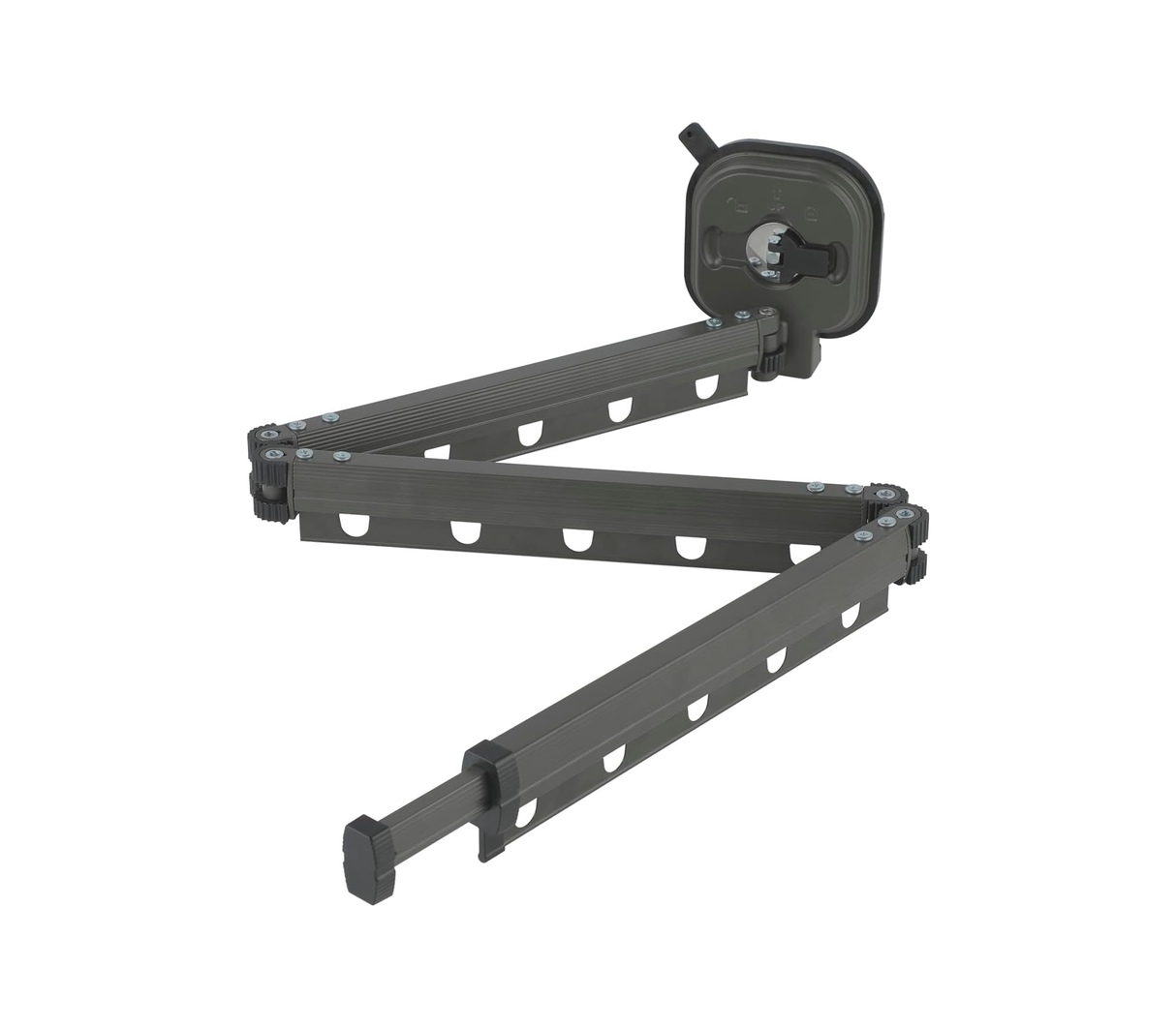 Tendedero Plegable con 3 Brazos + Extension Retractil negro ZOE