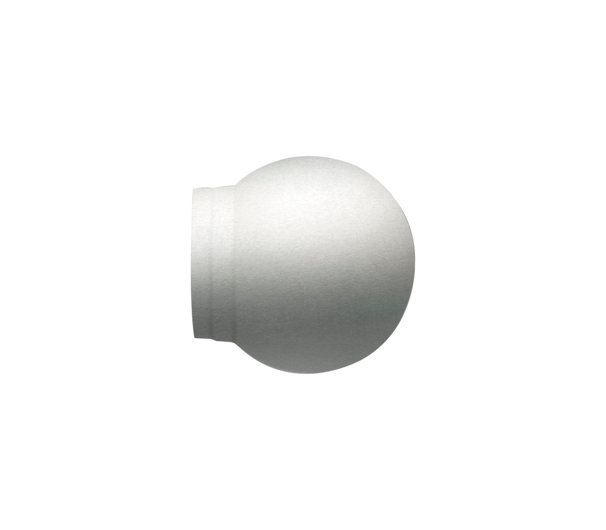 Terminal decorativo tipo esfera blanco 25mm Tauro