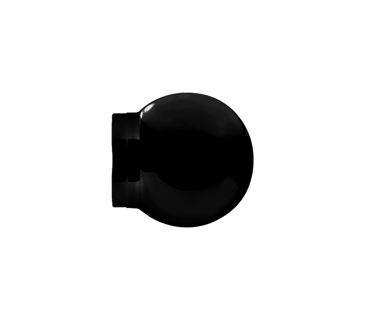 Terminal decorativo tipo esfera negro 25mm Tauro