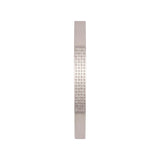 Tirador Plateado 13CM Cuadrado