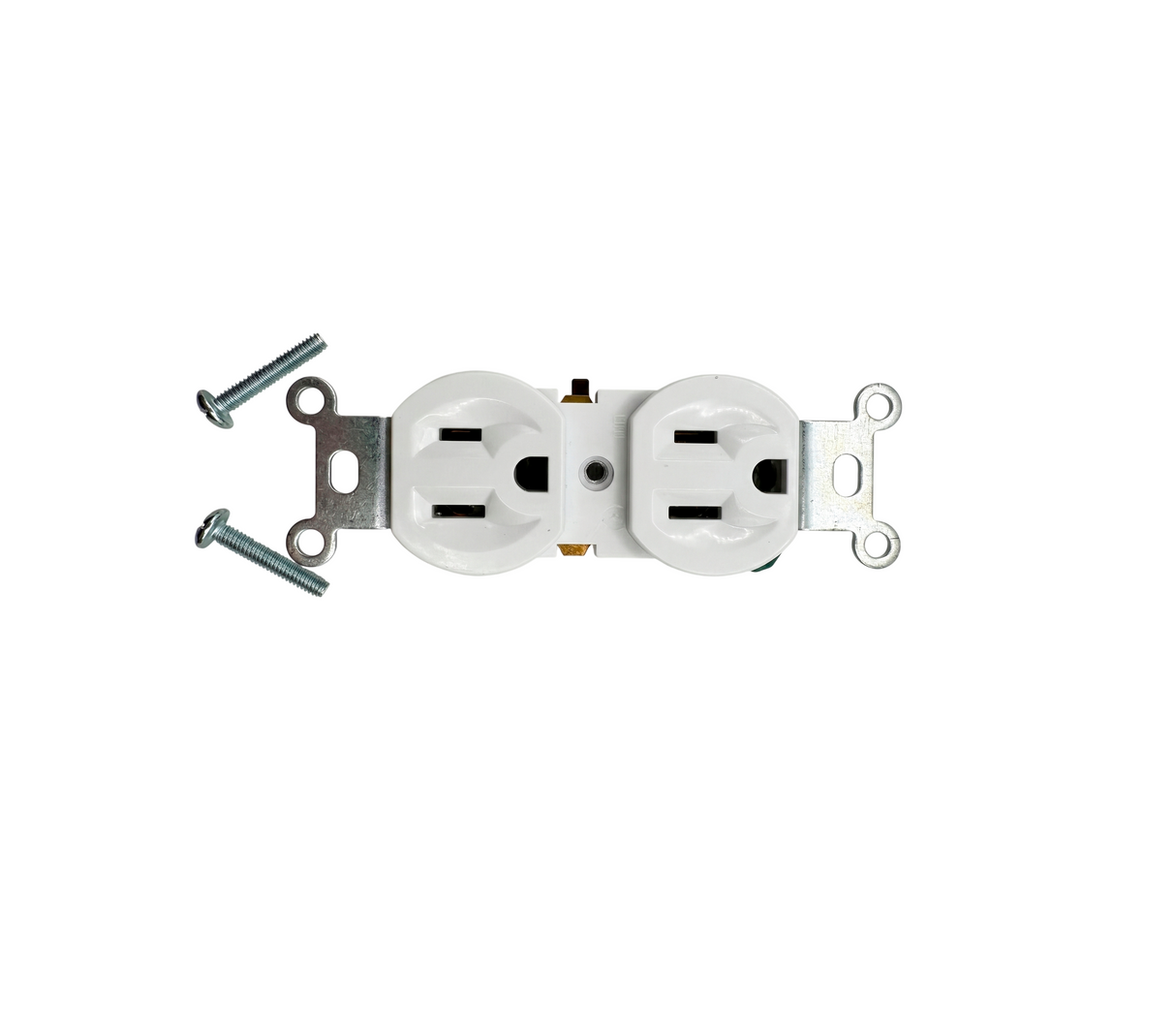Toma Corriente Doble Polarizada 15A 110V-130V Blanco Jappy