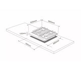 Tope de cocina a gas  4h 60cm (24") Nova Pro acero Vetrux