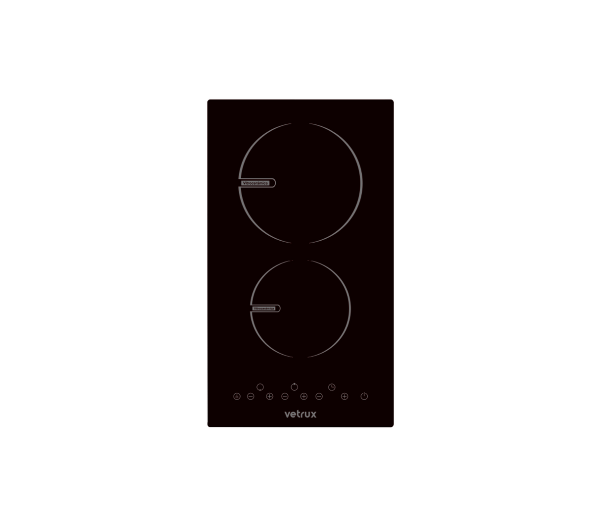 Tope de cocina eléctrico 2h 30cm Prestige negro Vetrux