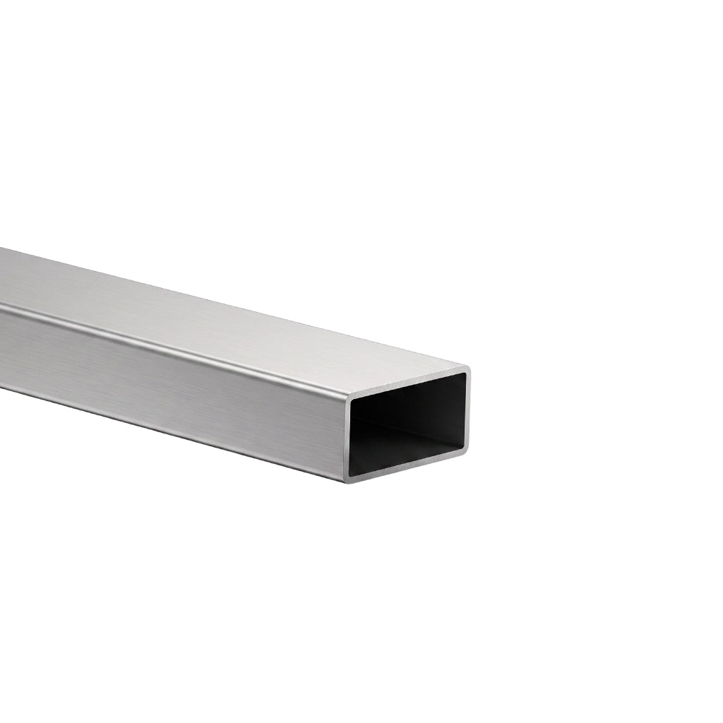 Tubo rectangular 4" x 2" x 2mm x 6m Hierro Pulido