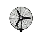 Ventilador industrial de pared 26" 3 aspas plásticas 130W Negro Powerfik