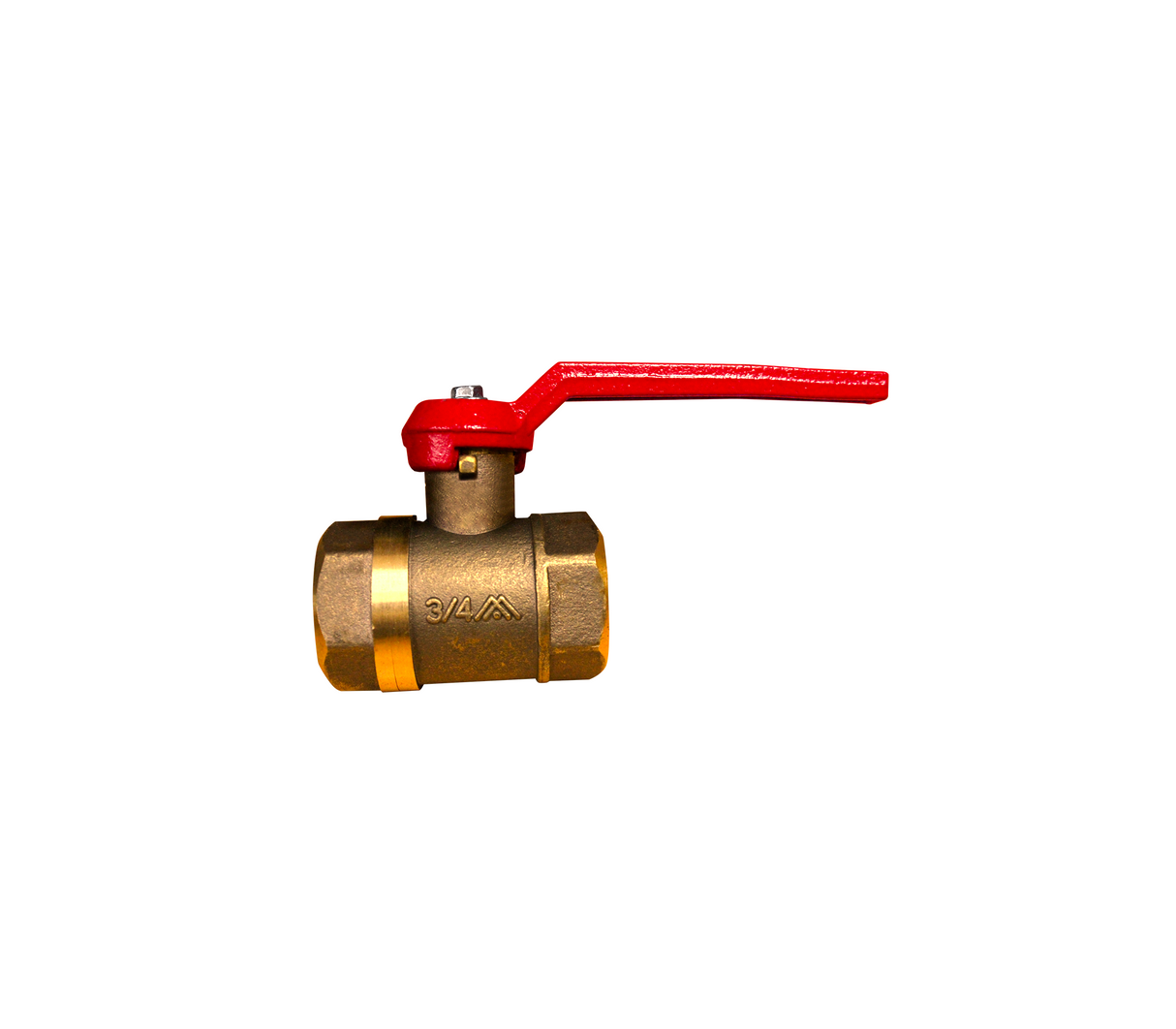 Válvula de bola pesada de 3/4" en bronce Metales Aleados