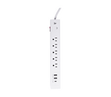 Regleta 5 tomas sobretensión 2 usb/ 1 usb-c blanco Astra