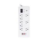 Regleta 8 tomas sobretensión 2 usb/ 1 usb-c blanco Astra