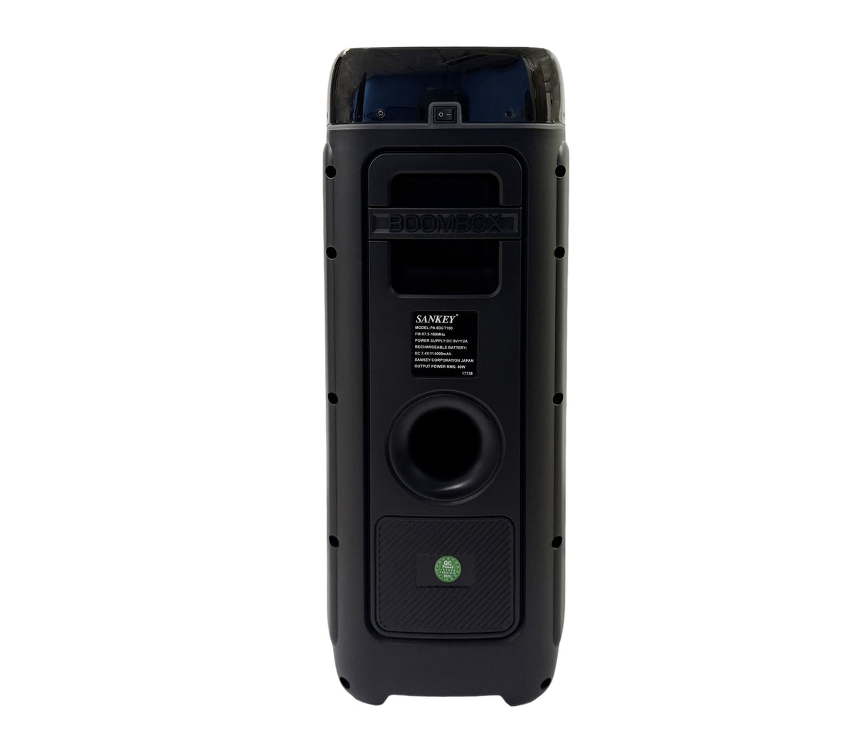 Corneta 8" amplificada 40W recargable Bluetooth/USB/Karaoke Sankey