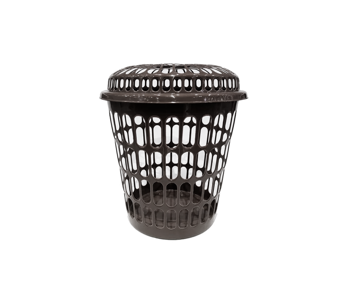 Cesta redonda con tapa premium Alfa Hogar
