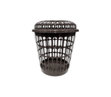 Cesta redonda con tapa premium Alfa Hogar