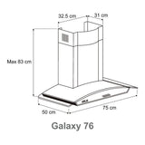 Campana Galaxy 76cm acero Drija