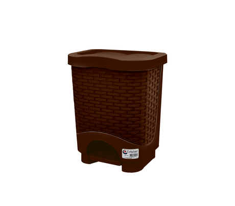Papelera en Rattan con pedestal Colplast