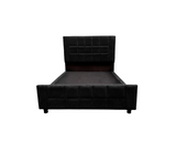 Box Spring Cuadro Matrimonial con Copete Tela Gamuzada Driha
