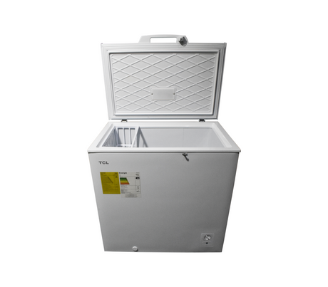 Congelador hrztl 200 litros blanco int/blanco TCL