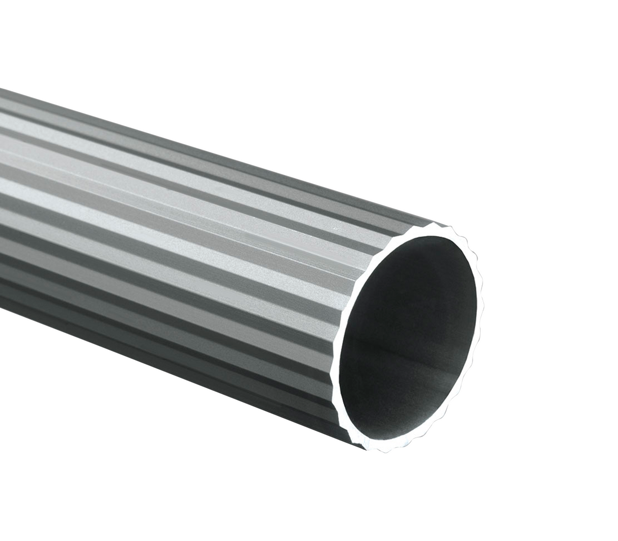 Tubo redondo acanalado aluminio nat. 19mm x 2m Tauro