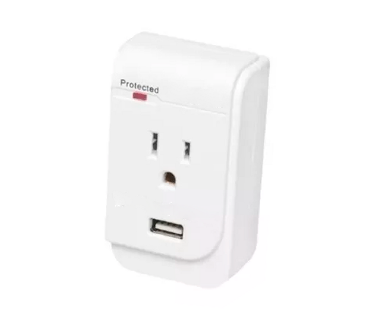 Enchufe con Tomacorriente y Puerto USB para carga Polaroid