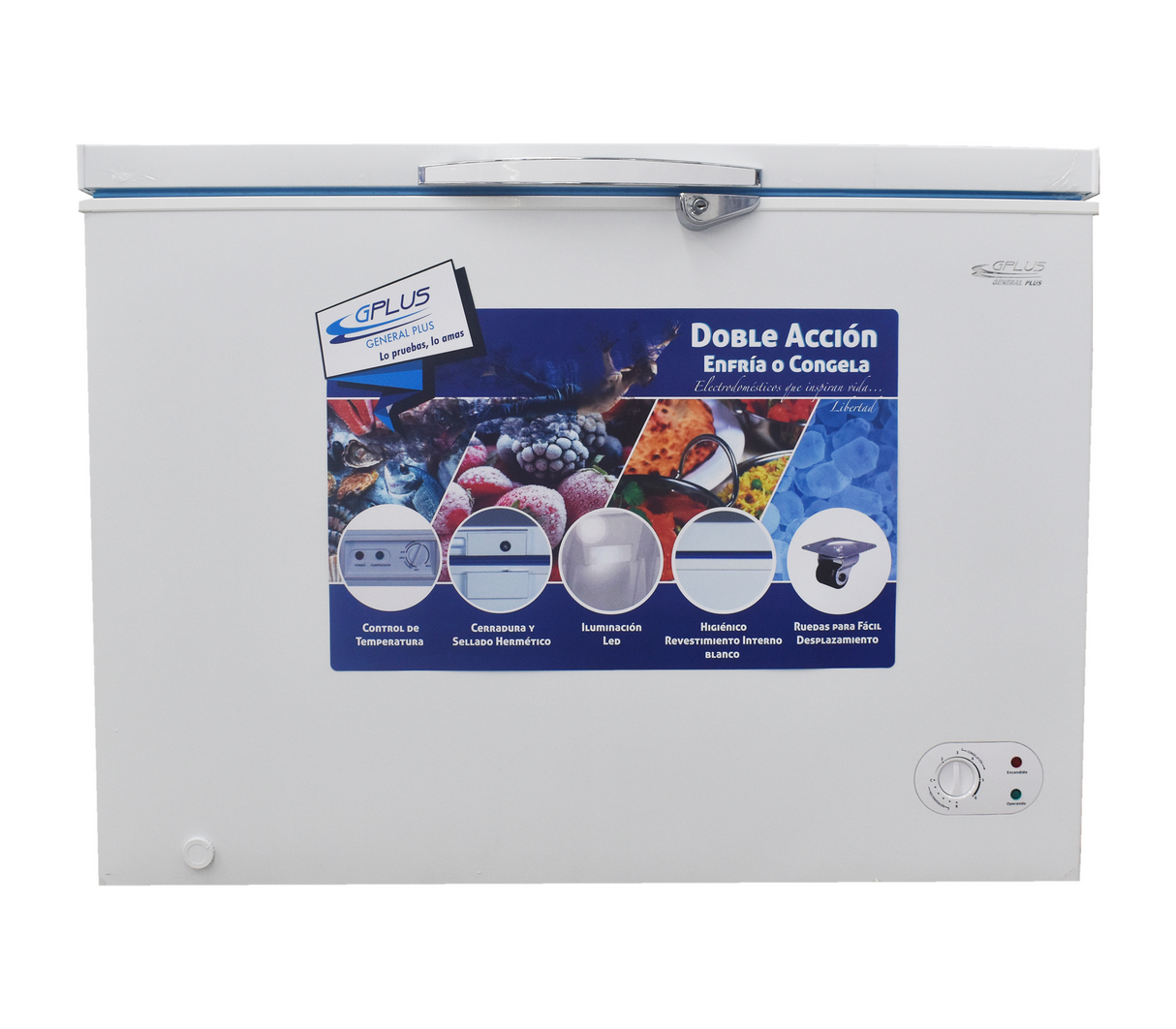 Congelador horizontal 300 litros blanco fre-1022 Gplus