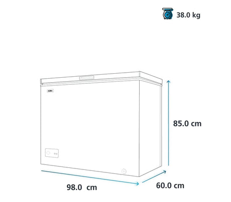 Congelador horizontal 263 litros blanco Mabe