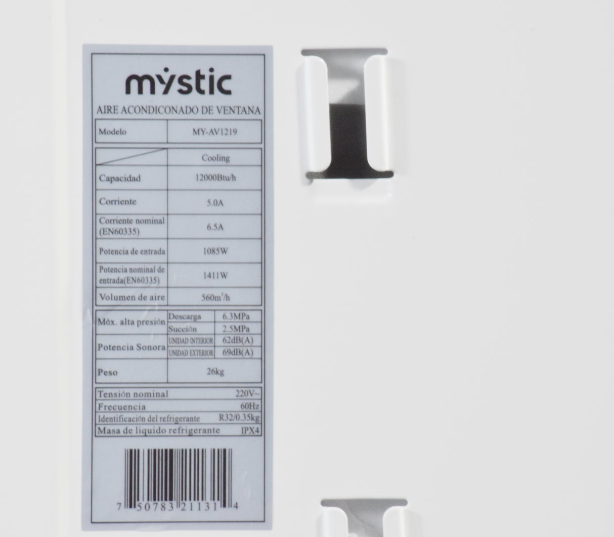 Aire acondicionado de ventana 12000 BTU manual Mystic