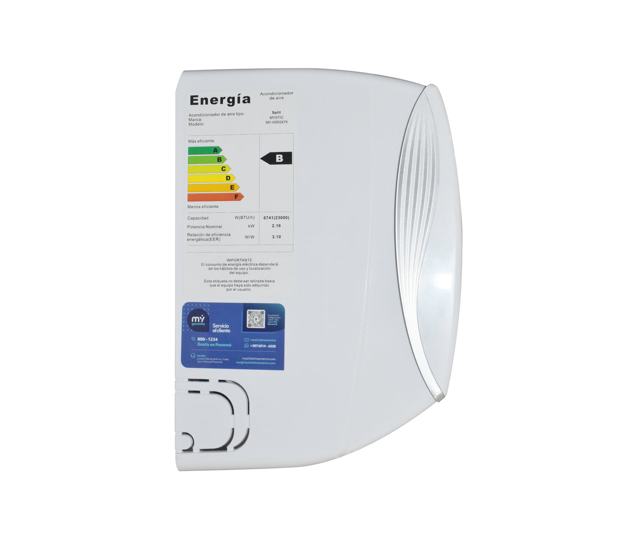 Aire acondicionado tipo split 12000BTU ASR1274 Mystic