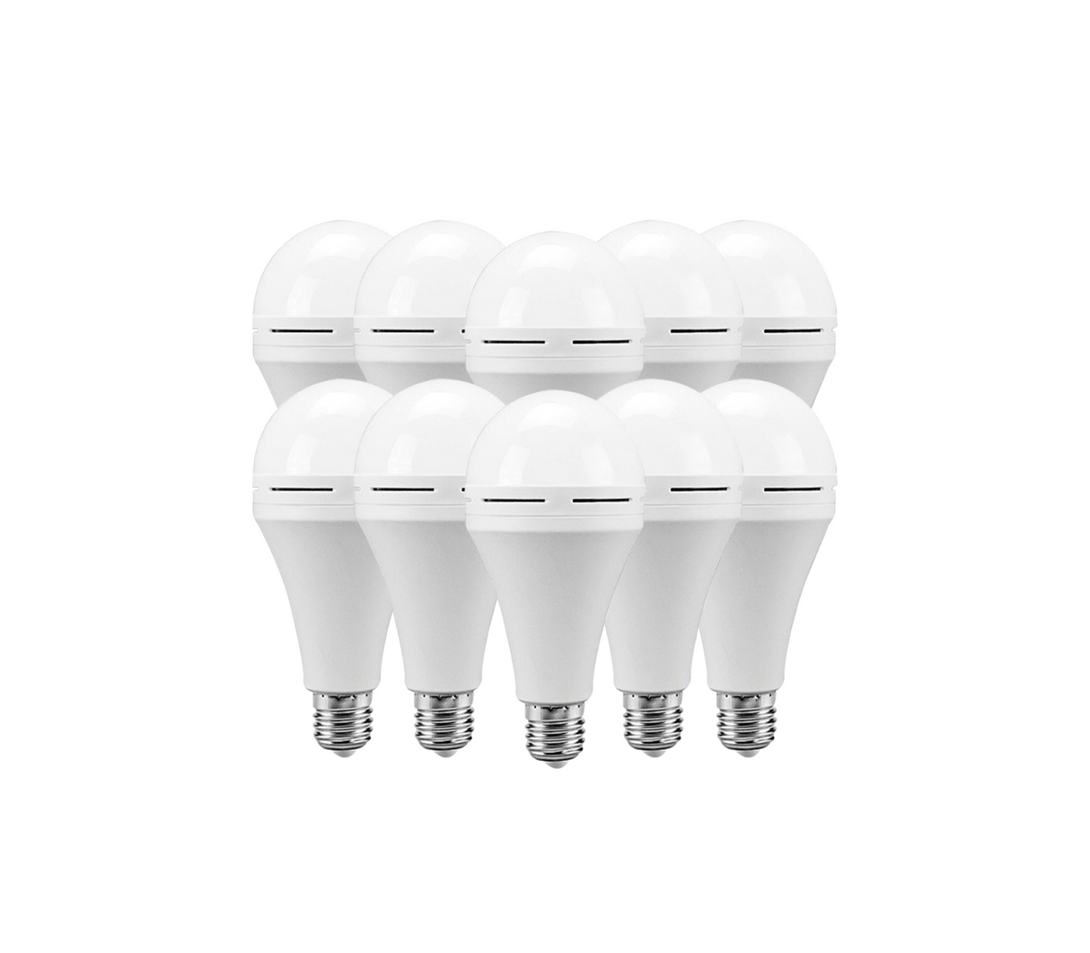 Bombillo LED 9W x 10 unidades recargable Lights On