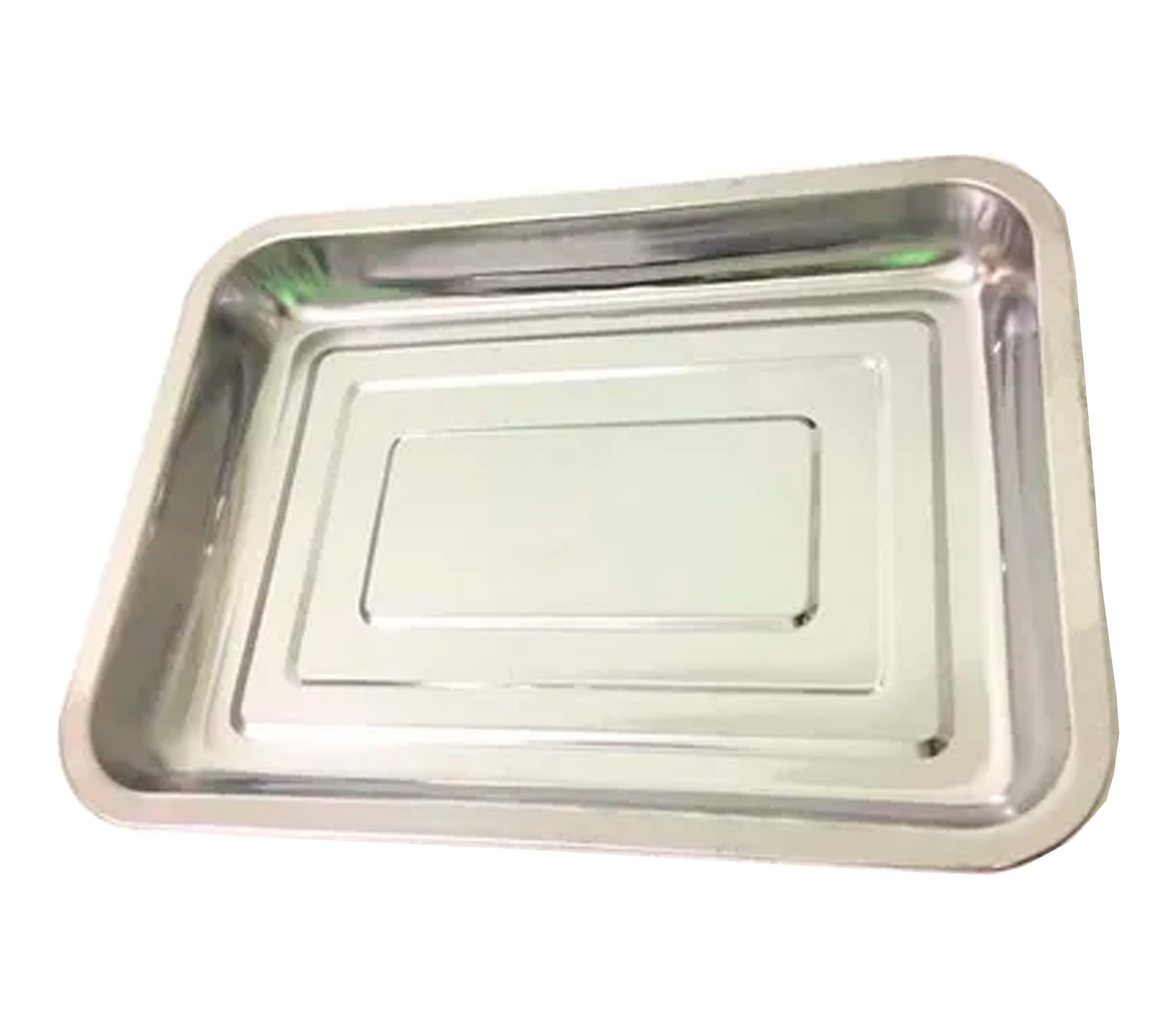 Bandeja rectangular 40cm acero inoxidable Mo Import