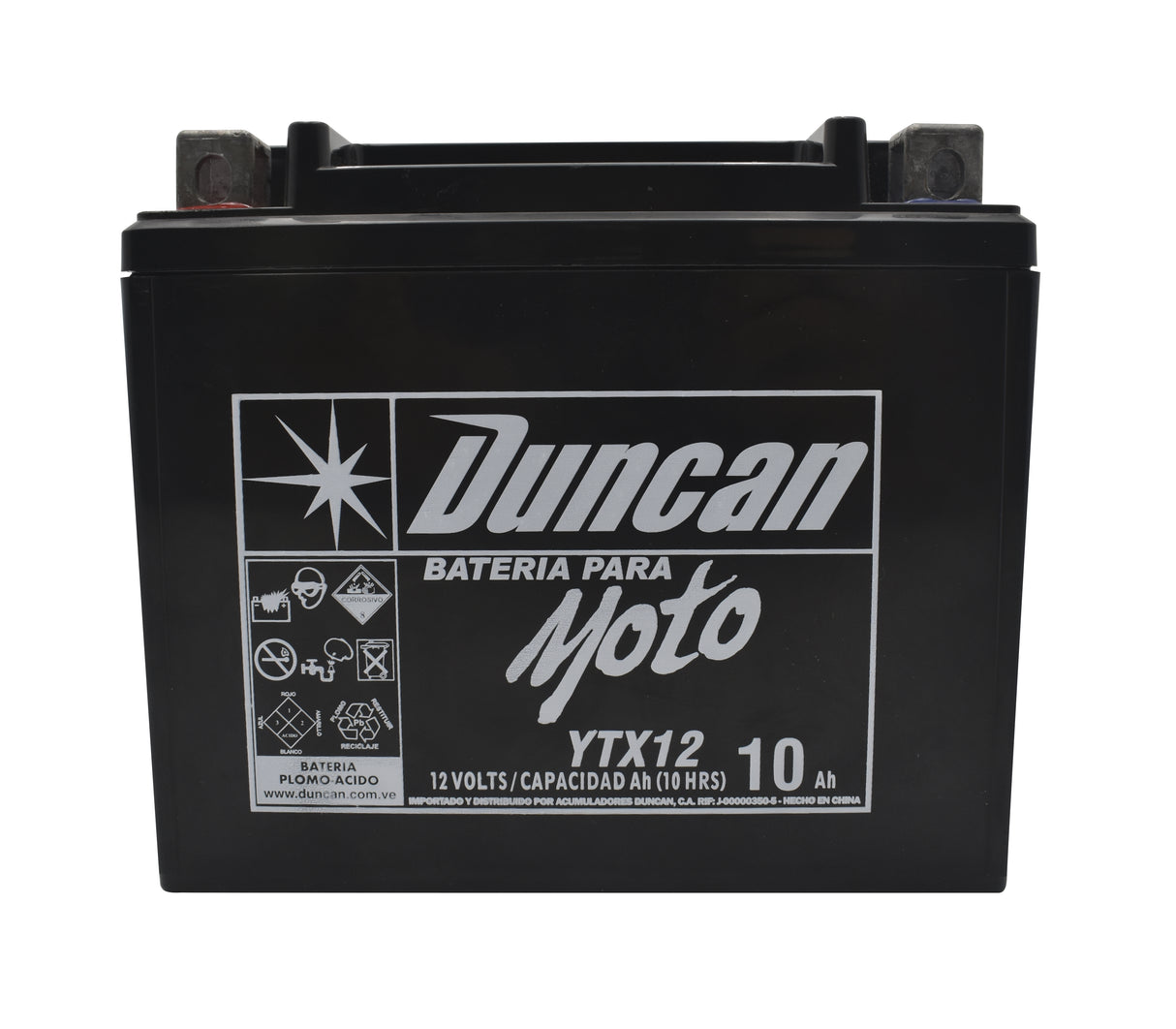 Batería para moto YTX12 Duncan