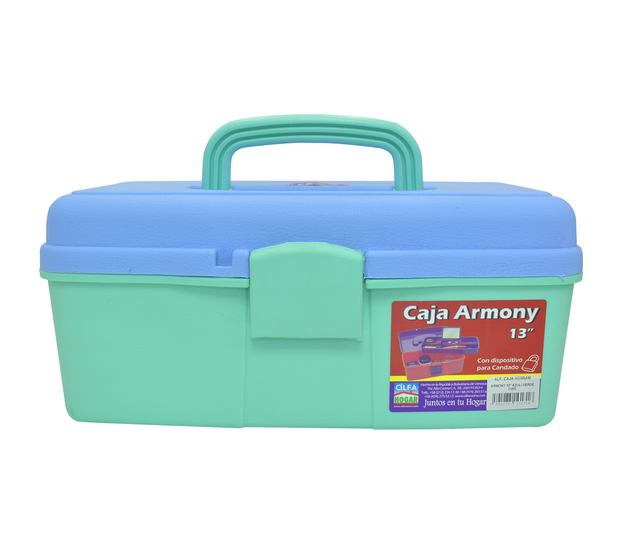 Caja de herramientas armony 13" Alfa Hogar