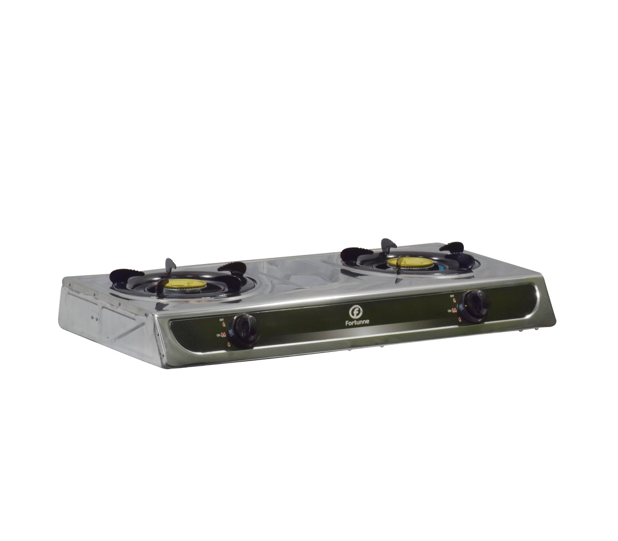 Cocina a gas 2 hornillas acero inoxidable Fortunne