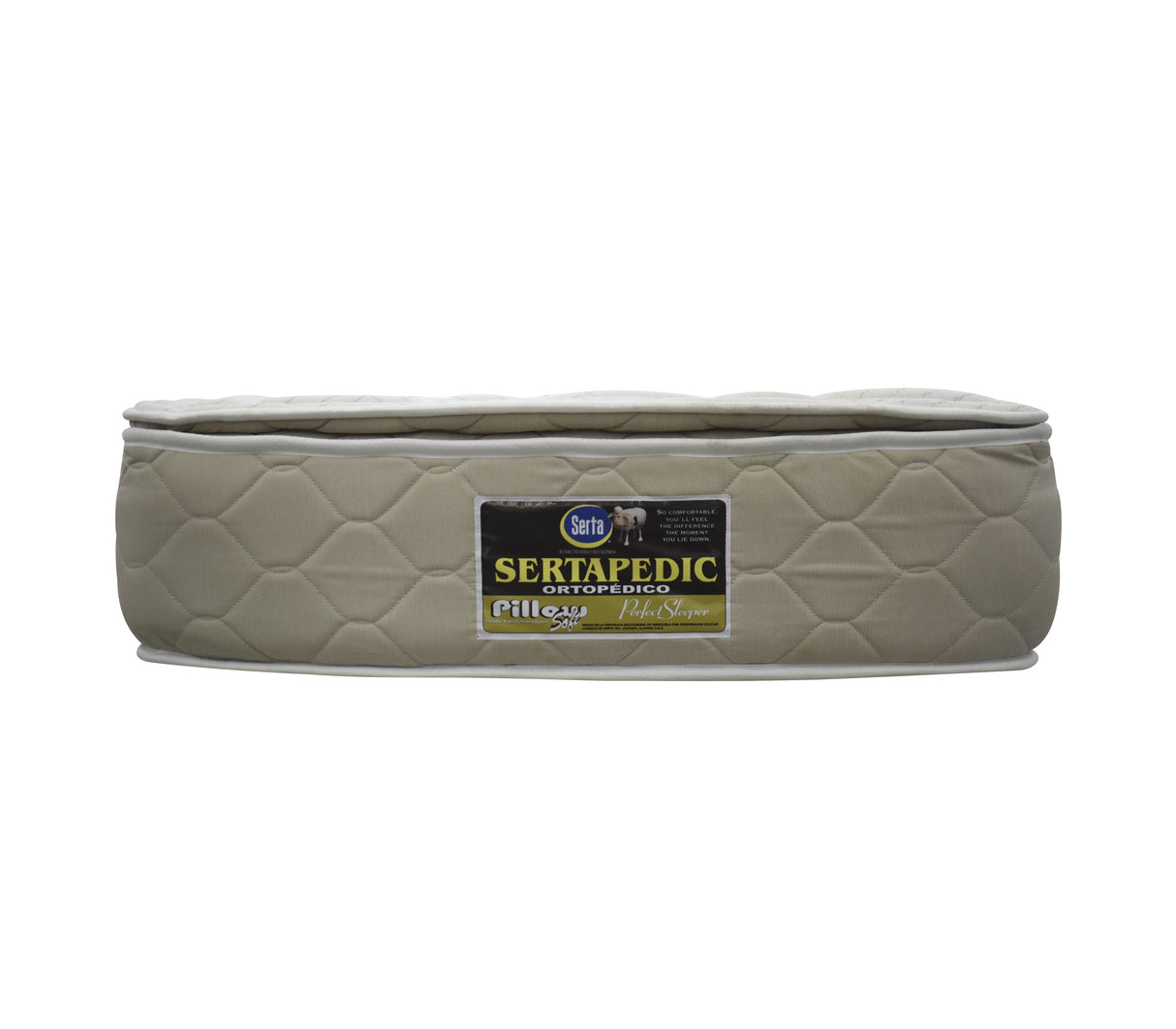 Colchón Individual (100cm X 190cm) 1 Pillow Ortopédico Sertapedic Pokect y Encapsulado Serta