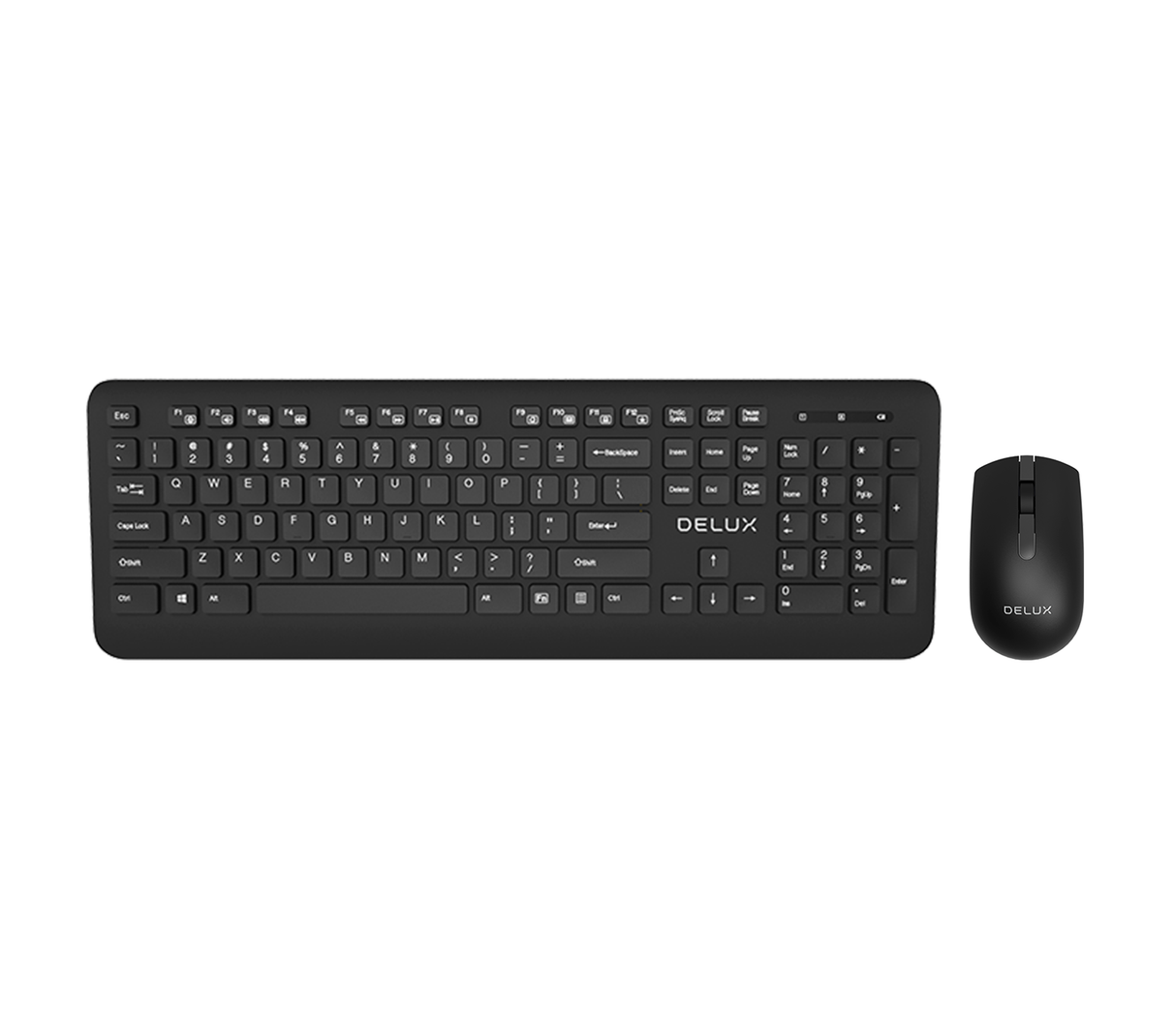 Combo inal mbrico teclado mouse USB black Delux Titaniccenter