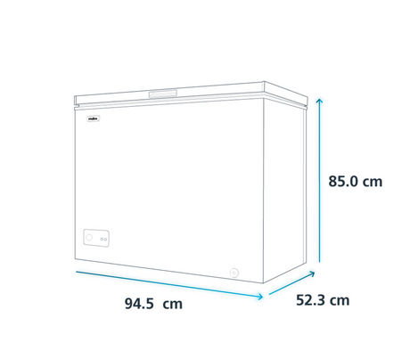 Congelador horizontal 188 litros blanco Mabe