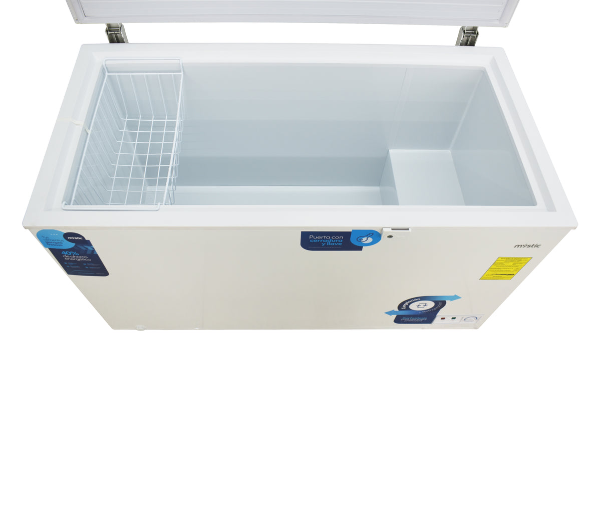Congelador hztl 400 litros blanco Mystic