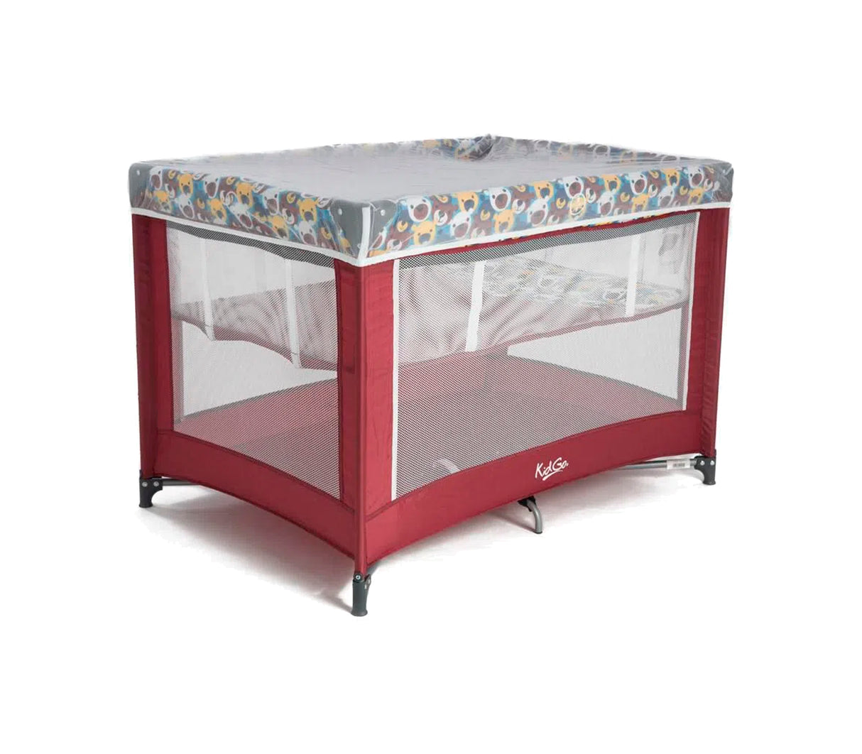 Corral cuna bumerán vinotinto Kidgo