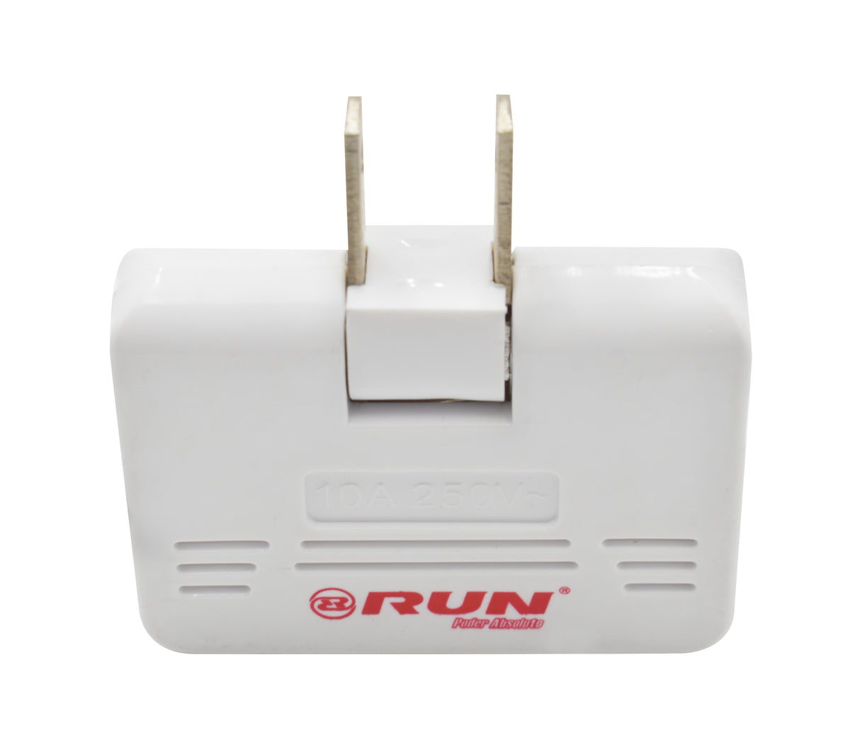 Enchufe convertidor giratorio de 1 a 3/10A-250V Run