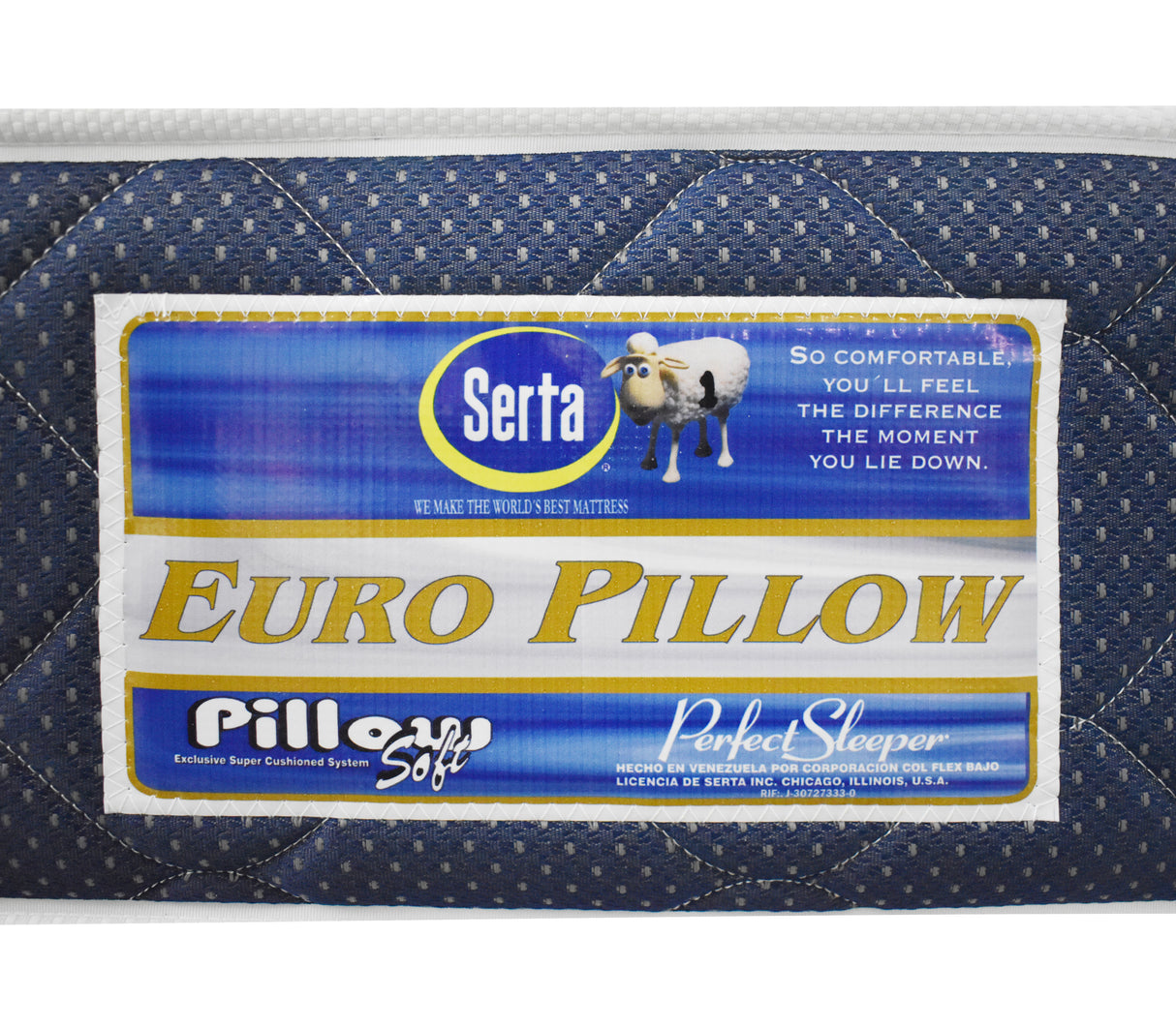 Colchón Individual (100cm X 190cm) Europillow Ortopédico 2 Pillow Encapsulado Serta