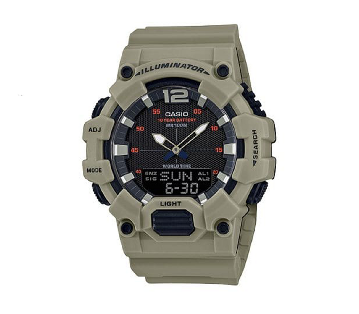 Reloj analogo digital para caballero gris arcilla negro Casio Titaniccenter