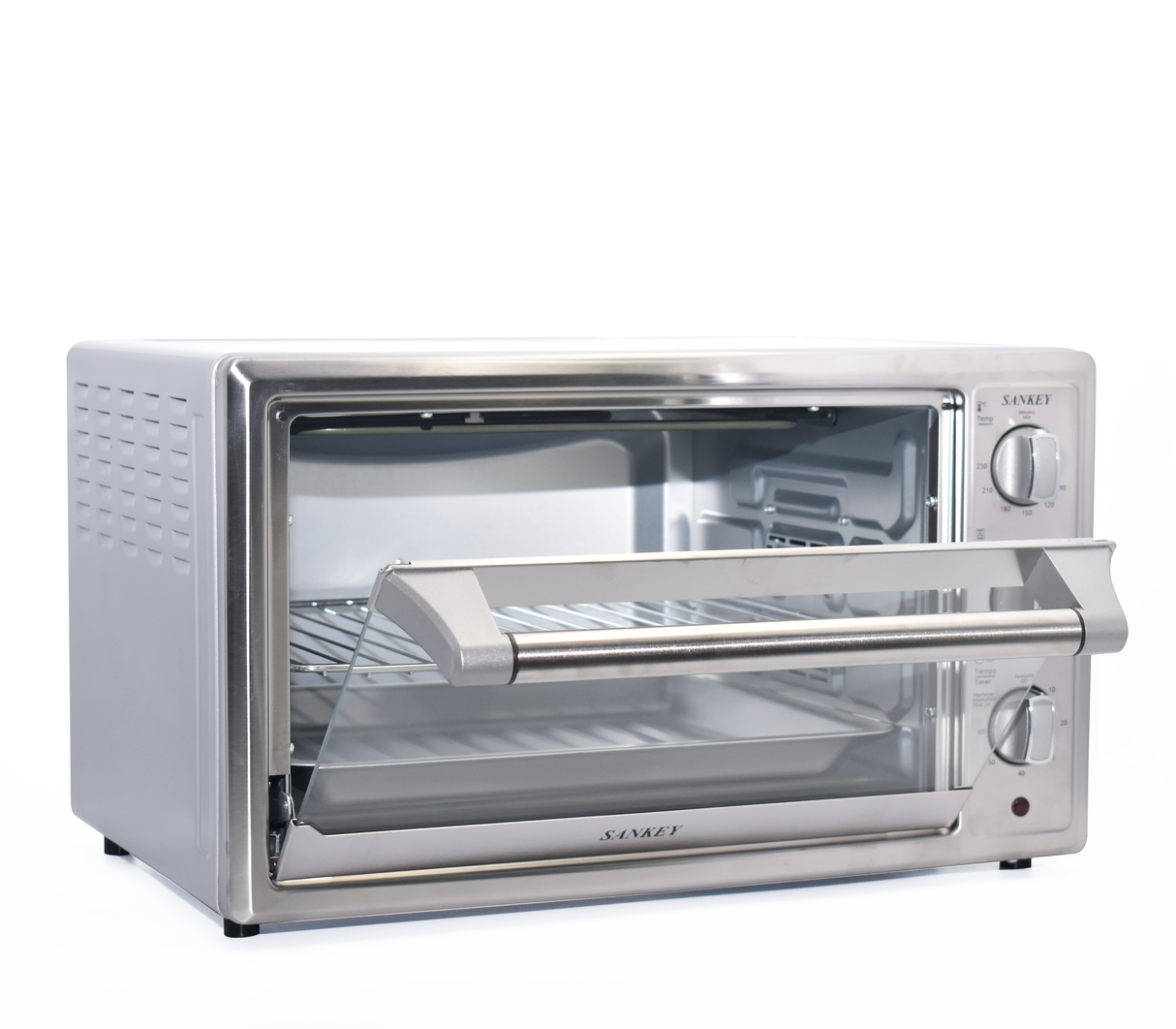 Horno eléctrico, freidora de aire, rostizador y tostador 30 litros Sankey