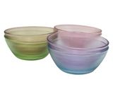 Juego 6 piezas bowls vidrio EK Glassware