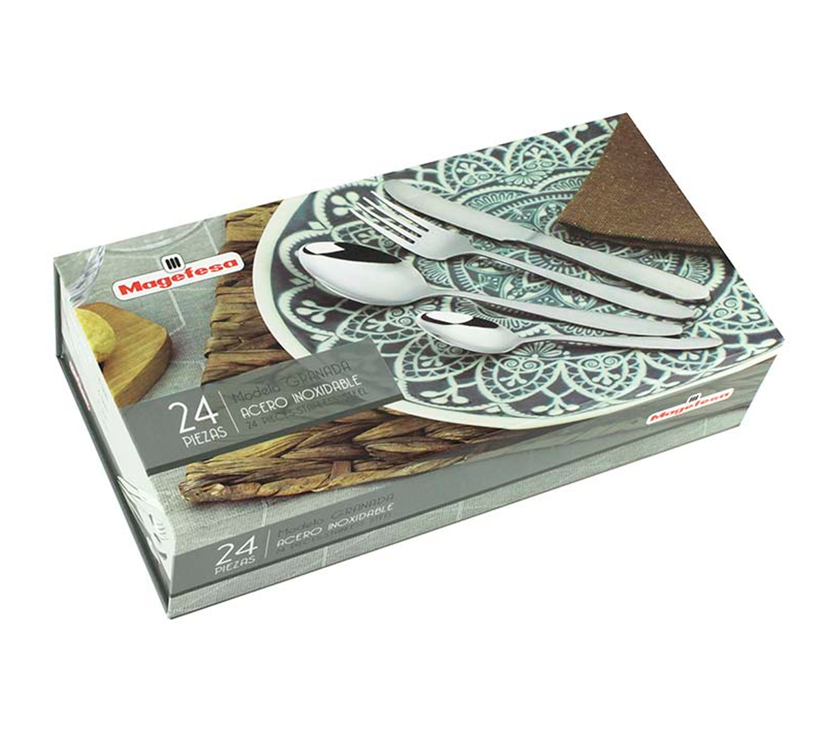 Juego de cubiertos 24 piezas Magefesa
