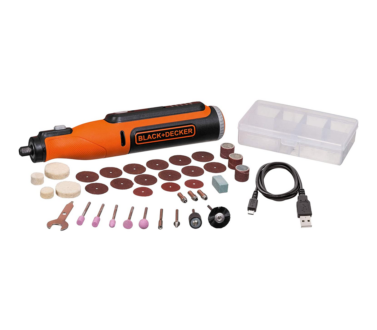 Herramienta rotativa inalámbrica con kit de accesorios 25 piezas Black & Decker