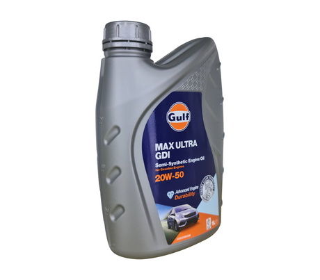 Lubricante Automotriz Max Ultra GDI 20W-50 mezcla sintetica 1 litro Gulf