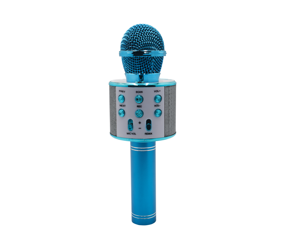 Micrófono inalámbrico con Bluetooth azul Powerfik