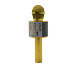Micrófono inalambrico con Bluetooth dorado Powerfik